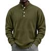 Men's Vintage Corduroy Casual Shirt with Stand Collar