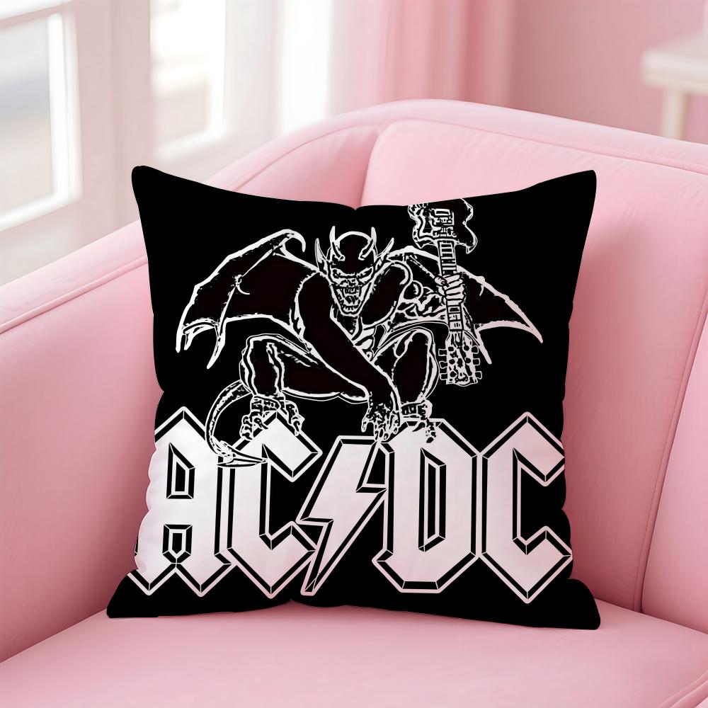 Band A-AC D-DC Cushion Cover Comfortable Reversible Pillow Cover Ideal for Car Sofa Bedroom & Beyond