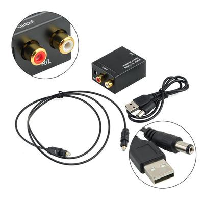 2025 Dijitalden Analoga Ses Dönüştürücü Optik Koaksiyel Toslink Sinyalinden Analog Ses Adaptörü RCA HDTV İçin