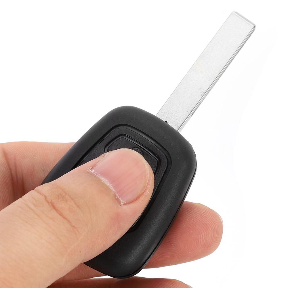 2 Button Car Key Fob Case Remote Key Cover with Groove Replacement Fit for Peugeot 307