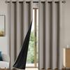 1PC Total Privacy Safe and Odorless Curtains for Living Room and Bedroom Solid Blackout Curtains with Grommets