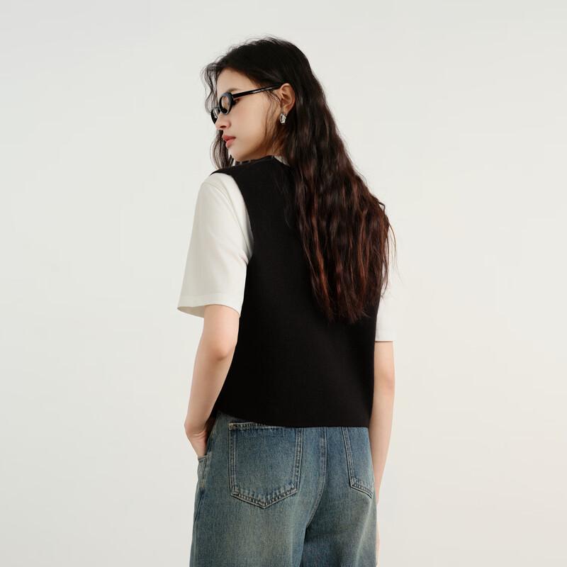 Elva' Island Women's Casual V-Neck Knit Vest