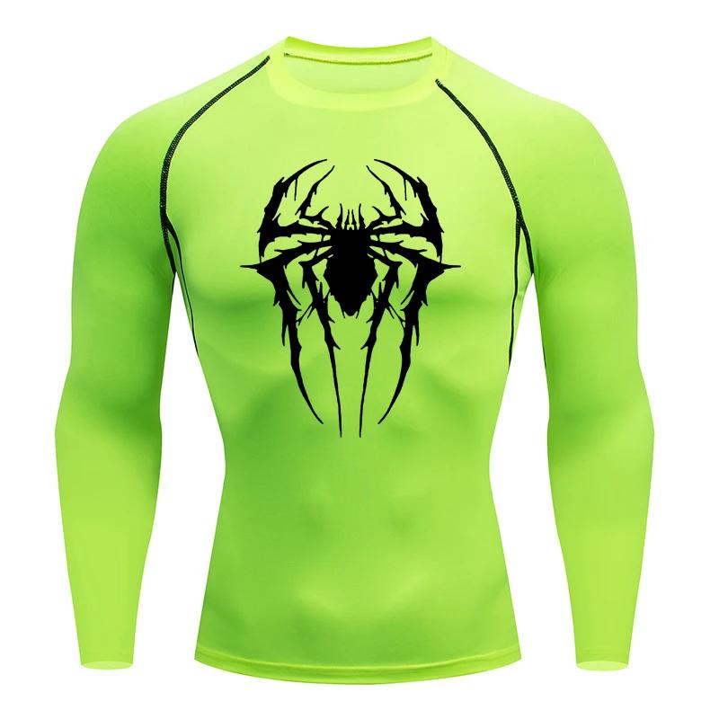 Sportswear Men Gym Compression T Shirt Running Long Sleeve Sports T-shirt Elastic Quick Dry Sport Tops Tee Athletic Shirts Men