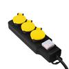 LogiLink Waterproof Power Strip: 3 CEE 7/3 Sockets IP44 Protection 1.5m