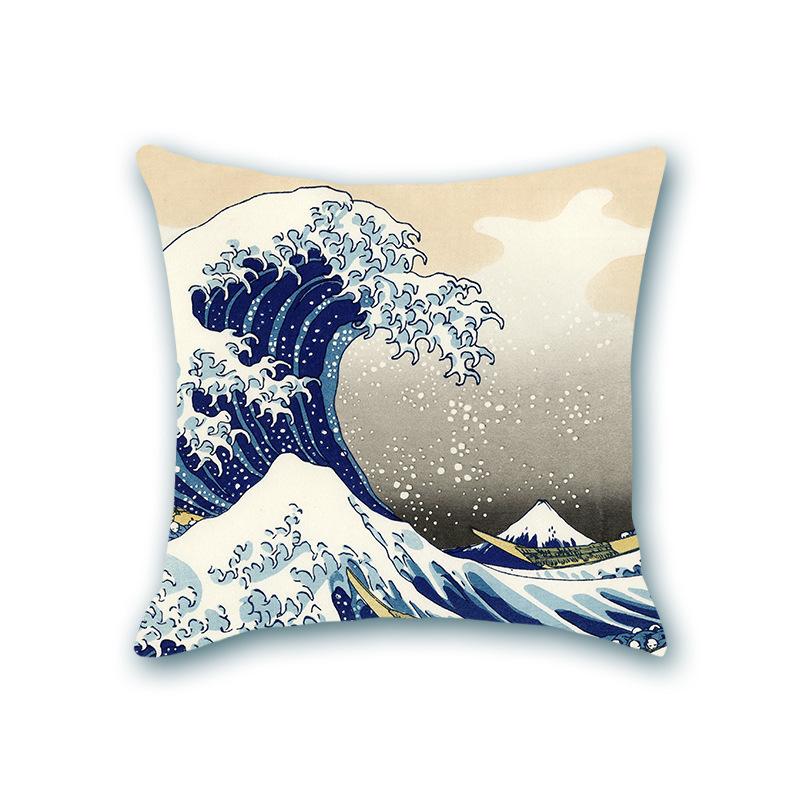 Retro Ocean Series Imitation Super Soft Pillow Cover Octopus Starfish Cushion Sofa Nap Bedside Pillow