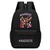 60123-8 Mochila Unissex para Meninos e Meninas KATSEYE Estampada Mochila de Estudante Escolar Impermeável Leve