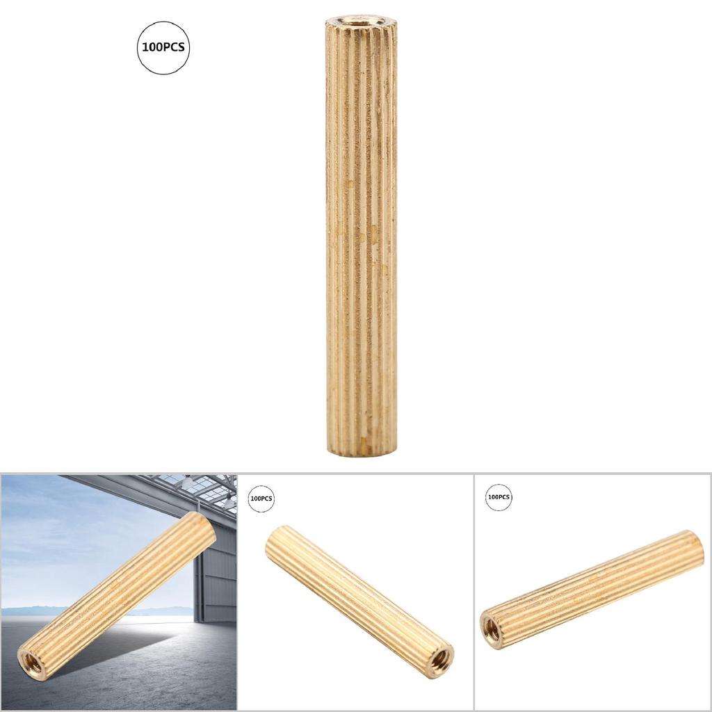 100pcs M2 Brass Female Female Spacer PCB Standoff Fastener Accessory (M2*18)
