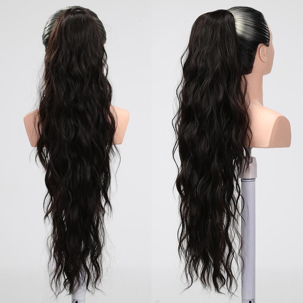 LOUIS FERRE Ponytail Extension, 26 Inch Drawstring Ponytail Hair Extensions for Women Long Curly Wavy Ponytail Multi-color Option for Daily