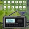 Multifunctional Emergency Radio with Solar Panel Hand Crank USB Charging AM FM SW NOAA Weather 3.5mm Headphone Jack SOS