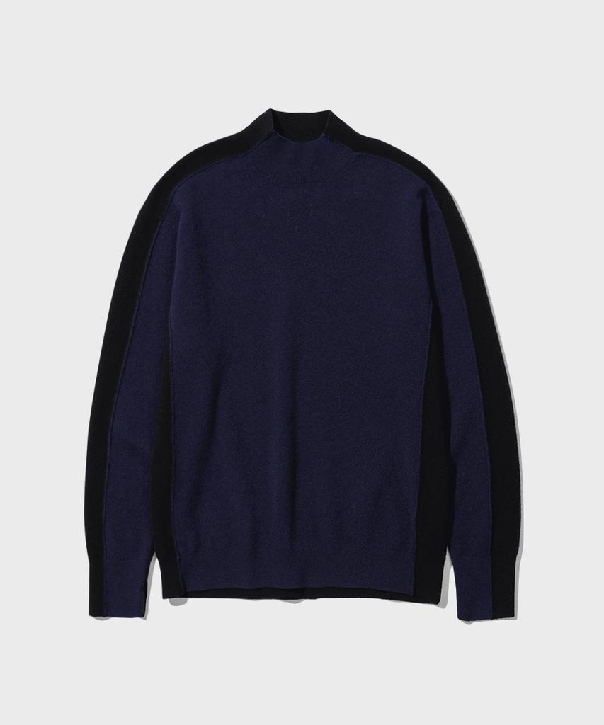 INTEMPOMOOD Half And Half Knit_Navy