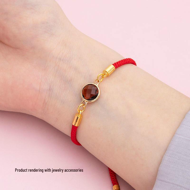 Handmade Adjustable Red Nylon Bracelet Cord for DIY Jewelry