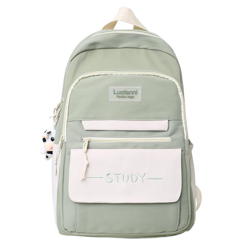 Junior high school student schoolbag female large capacity high school student simple fashion trend backpack primary school backpack