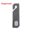 Single/Double Hook Car Headrest Hook Premium Suede Rear Seat Hanging 20Kg Large Load-Bearing Hook Hanger Universal