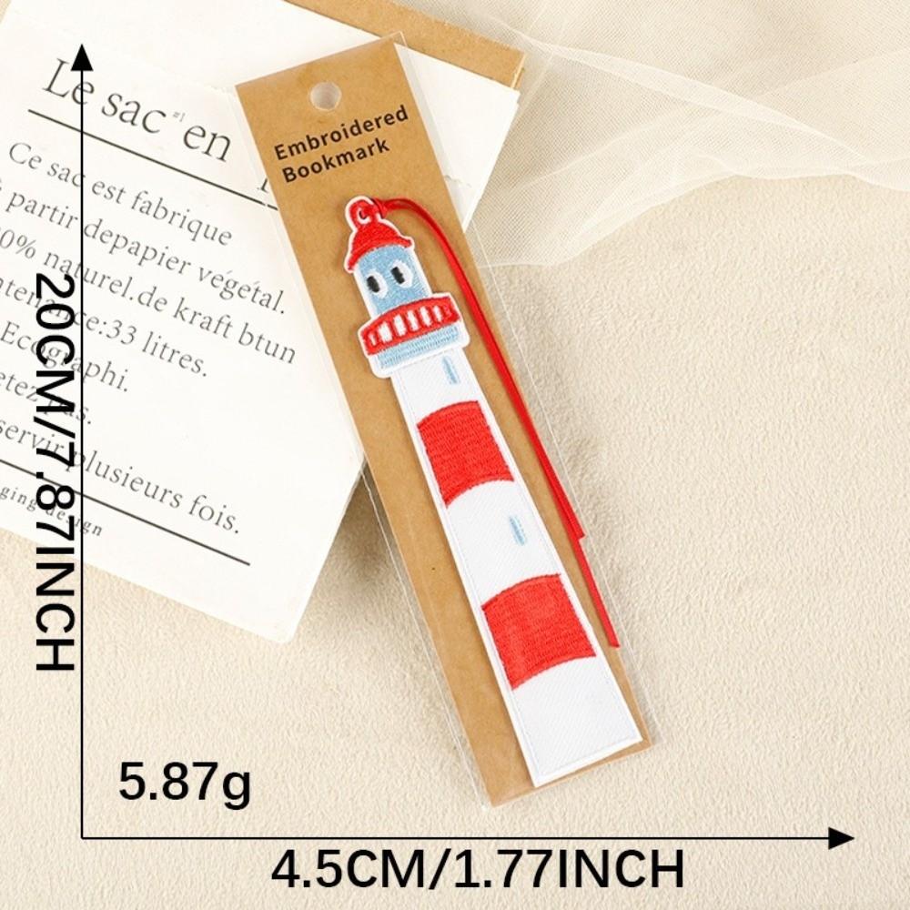 with Rope Embroidery Bookmarks Fabric DIY Decor Cloth Patches Cute Fabric Page Marker  Reading Gift
