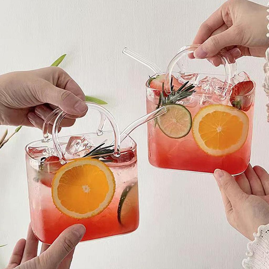 Glass Purse Handbag Vase Wine Cup Funny Beverage Cup For Women Ladies Home Wedding Bridal Shower Friends Gathering Restaurant