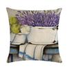 45X45Cm Decorative Throw Pillows Case Purple Lavender Flower Pillowcase Decorations Home Navidad Decor Flower Floral Decor