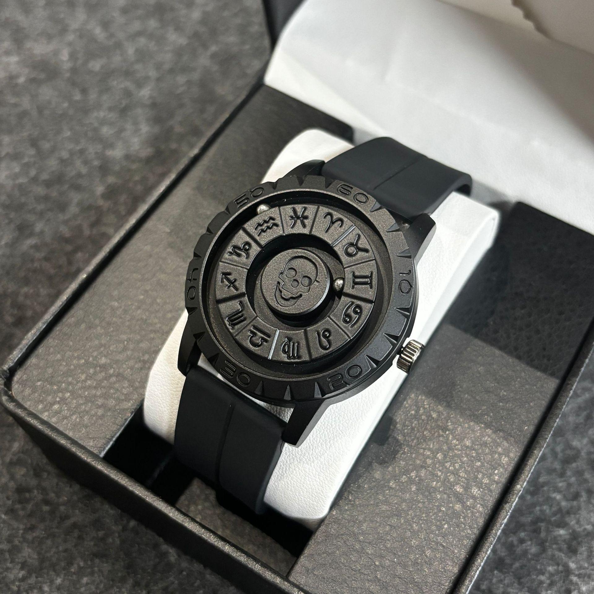 Magnetic ball quartz watch, watch male personality magnetic belt with domestic watch