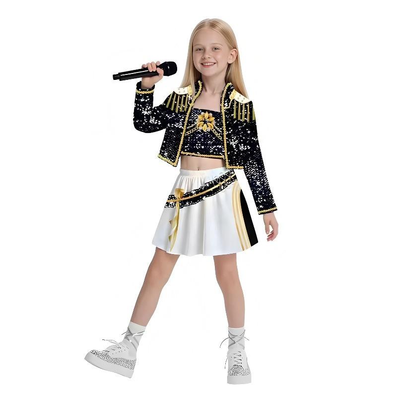 Hexenjagd Gruppe Hexenkostüm Rumi Zoe Mira Koreanischer Wellen Mädchengruppe K-Pop Kinder Kinderkleidung neu weiblich