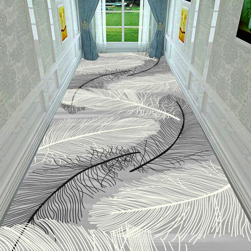 

European Aisle Walkway Carpet Hallway Decor Area Rug Luxury Corridor Long Runner Passageway Doorway Floor Mats Non-slip 40x60cm