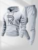 European Size New Casual Fashion Men's and Women's Sweaters, Printed Hoodies and Drawstring Sports Suits Europe and the United States