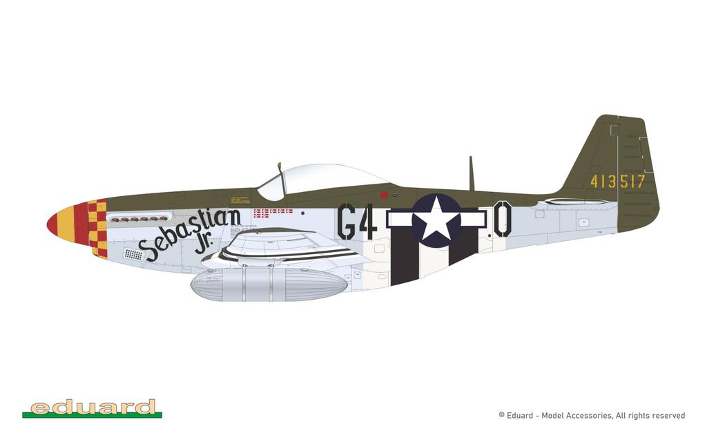 Эдуард 1/72 масштаб P-51D-5 «357-я истребительная группа» декаль для пластиковых моделей (EDUD72052)