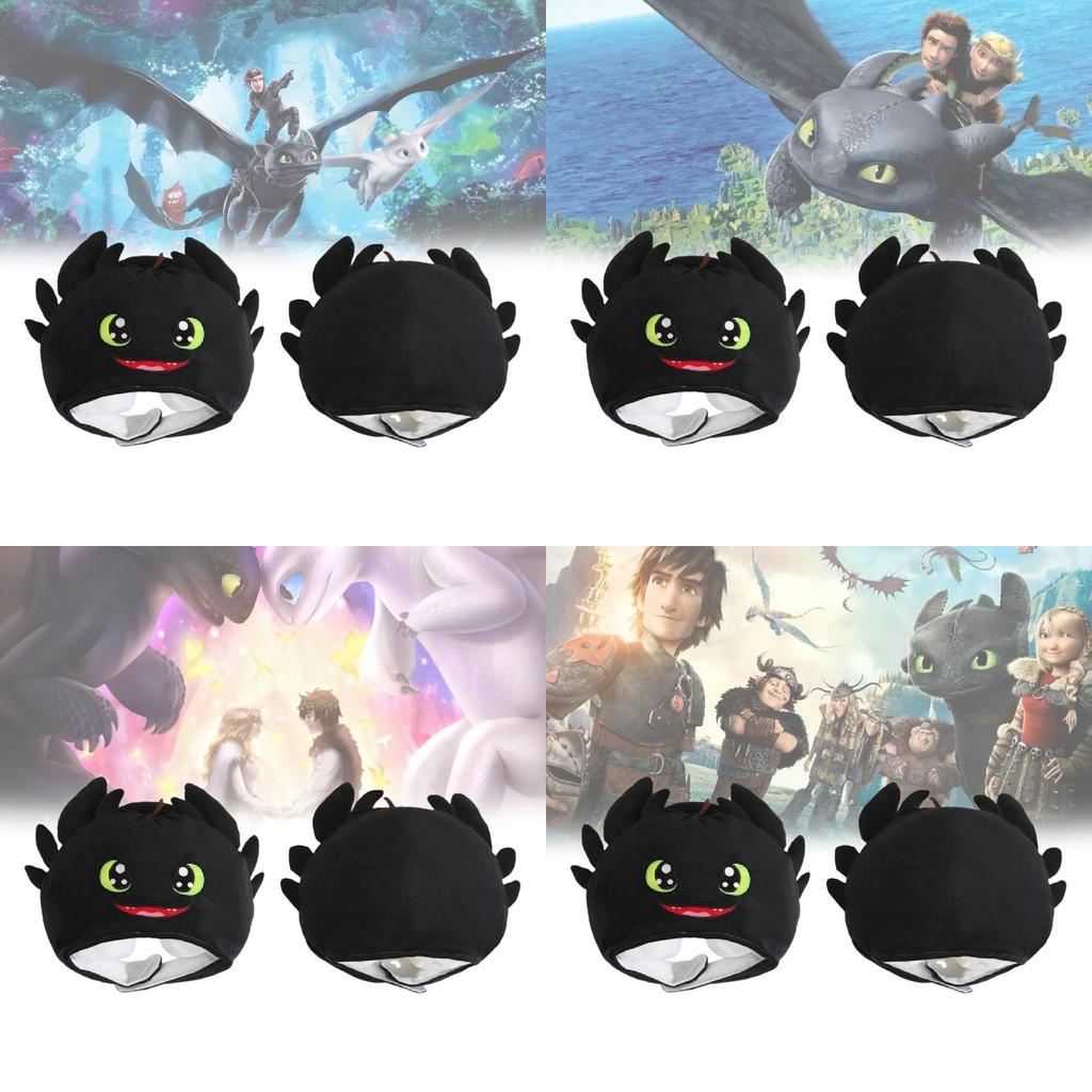 How To Train Your Dragon Monster Headgear Photo Prop With Short Plush For Cosplay And Events