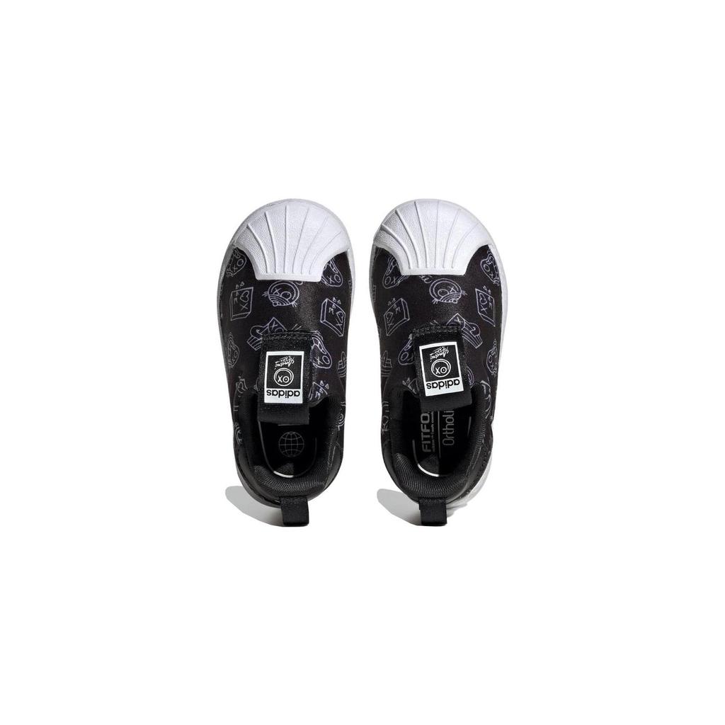 adidas Originals SUPERSTAR 360 Comfortable Slip Resistant Abrasion Resistant Low Top Skateboard Shoes Black White HQ4099