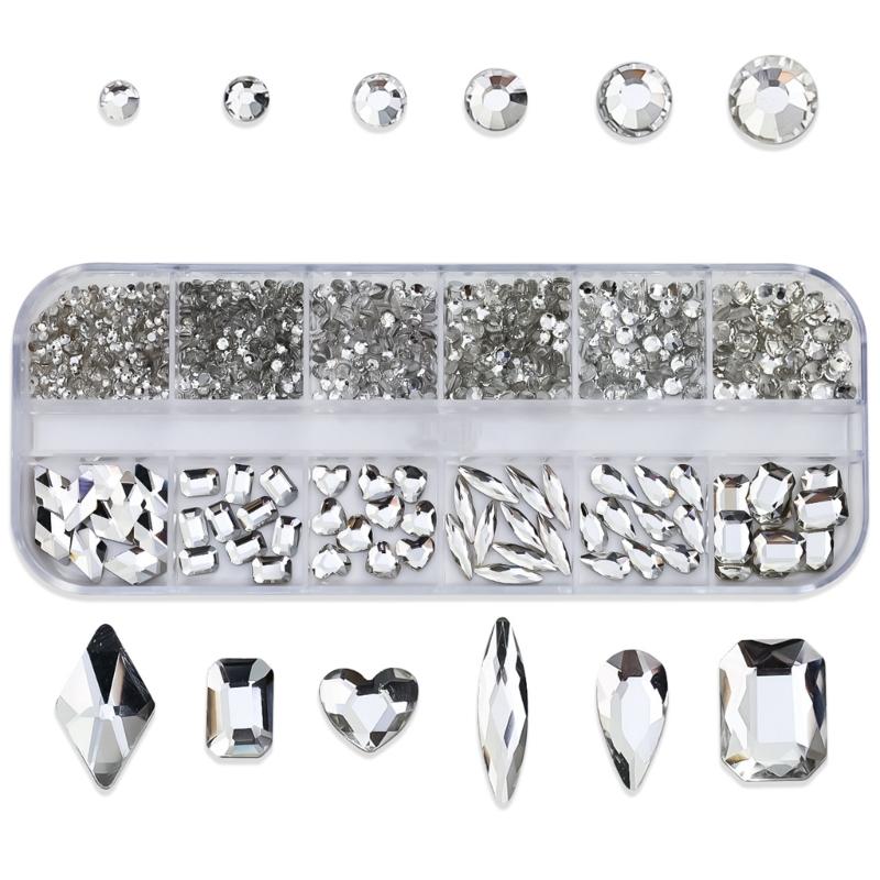 Nail Charms Multi Shapes Nail Rhinestones Charms Nail Gems Nail Art Decorations