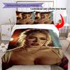 Personalizza Immagine Personalizza la tua foto Set Biancheria da Letto Copripiumino Traspirante con Federe Decorazione per la Casa Regalo di Compleanno