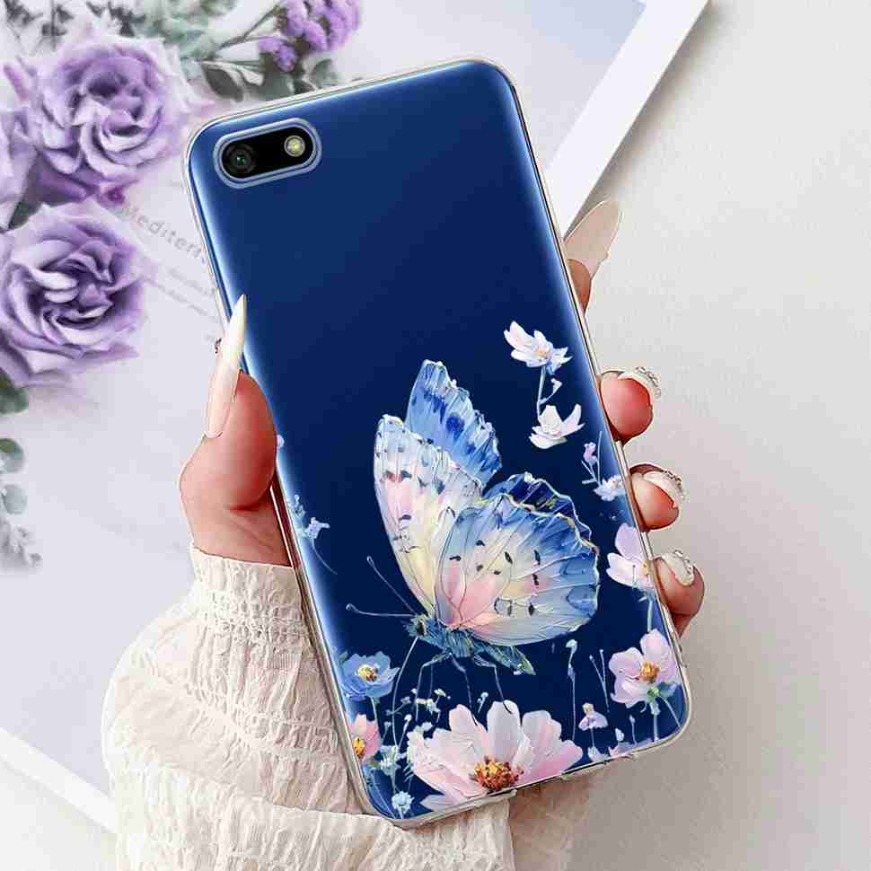 For Huawei Y5 2018 5.45" Case Fashion Butterfly Cute Cat Soft Silicone TPU Cover For Huawei y5 Y5 Prime 2018 DRA-LX2 Phone Cases