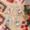 12pcs Christmas Burlap Gift Bags, Linen Drawstring Bag Set for Holiday Party Gifts and Jewelry Storage. Suitable for Christmas Party Supplies