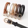 Elegant Womens Slim Faux Leather Waist Belt With Alloy Closure For Daily Commuting