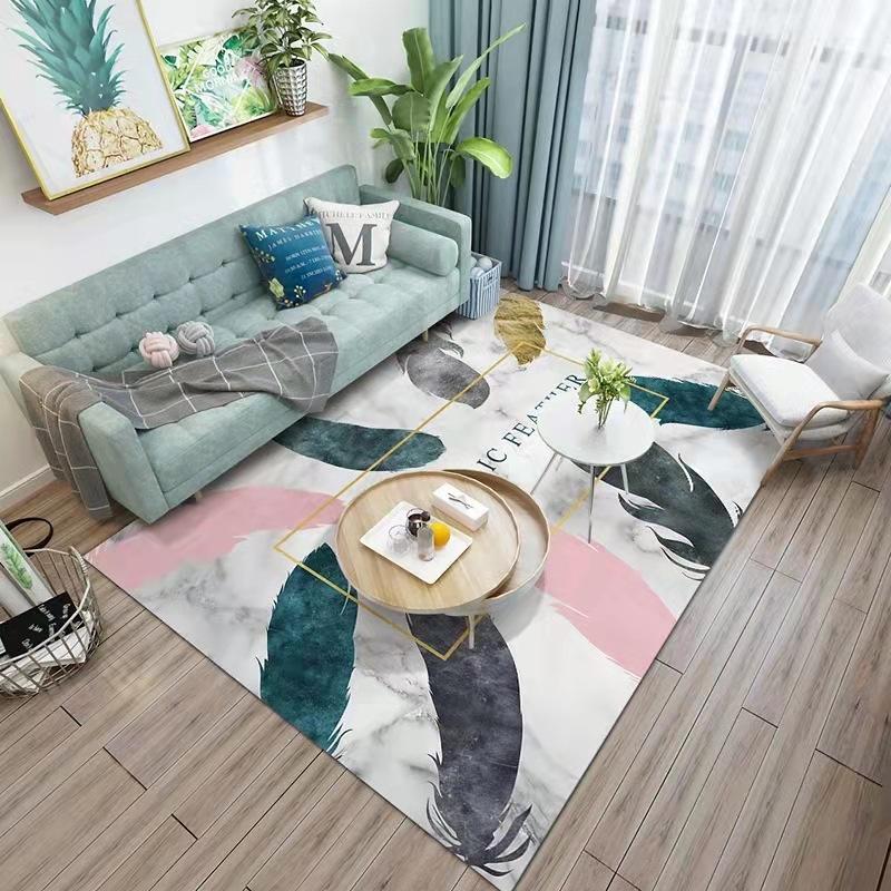 Nordic Minimalist Style Carpets for Living Room Teenager Room Decoration Carpet For Home Rugs Thicken Non-Slip Floor Mats