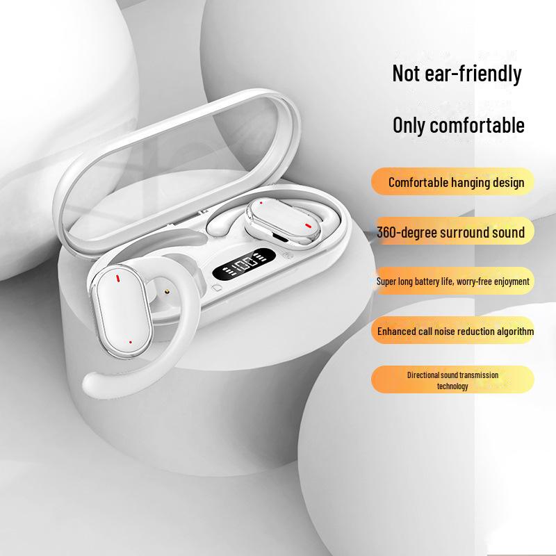 OWS X93 Bluetooth Ear-Hook Headset with Digital Display and Long Battery Life