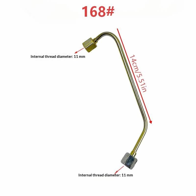 Vysokotlaká palivová hadice pro dieselový motor 168 173 178 186F 186Fa Kovová olejová trubice pro vzduchem chlazený dieselový mikrokultivátor Náhradní díl