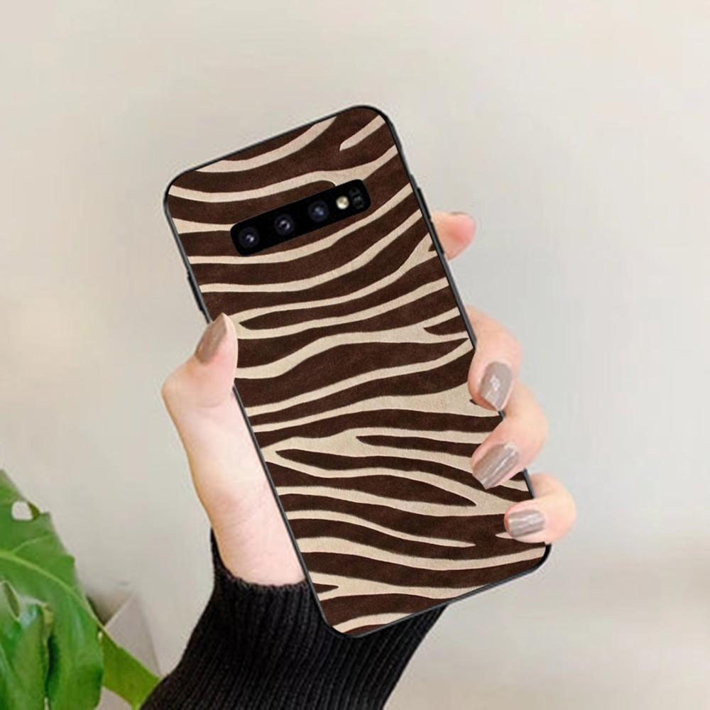 Fashion Zebra Print Phone Case For Samsung S 9 10 20 21 22 23 30 23plus Lite Ultra FE S10lite Fundas