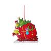 Green Enchanting Monster Christmas Decor Vibrant Acrylic Hanging Ornament For Auto