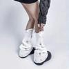1Pair Cute Lolita Warmer Flared Socks Autumn Winter Calf Gaiter Stylish Leg Warmers Cartoon Solid Color Long Tube Leg Warmer