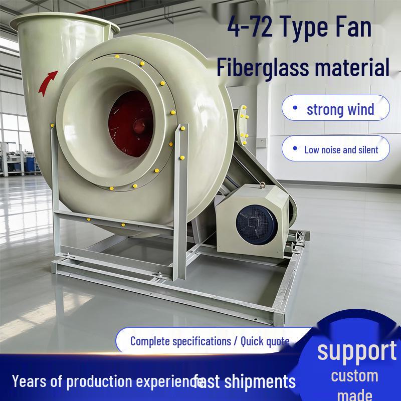 Customized FRP High-Pressure Industrial Centrifugal Fan for Waste Gas & Dust Removal and Deodorization.