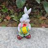 4,7 Zoll Harz Hase Dekoration Frühling Ostern Dekorative Figurine Desktop Ornamente Für Party Home Festival Niedlichen Hase Ostern Geschenk