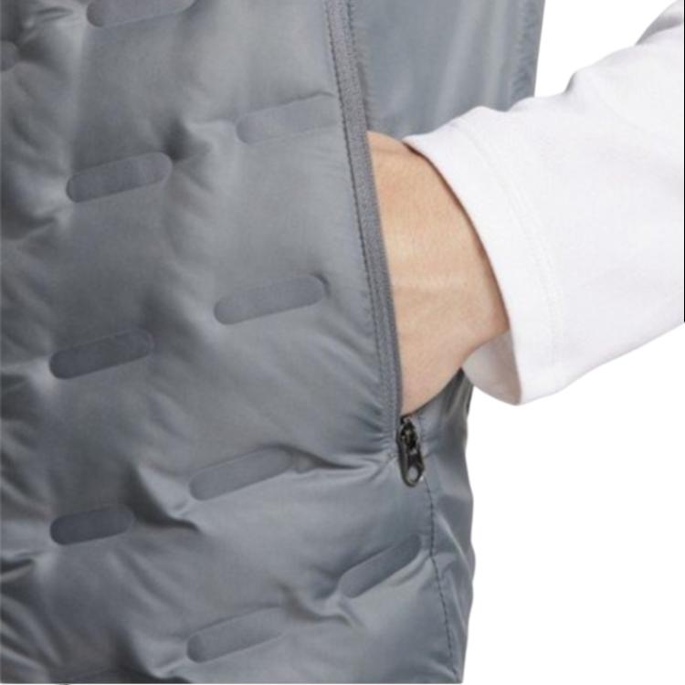 Nike Solid Color Logo Down Vest Men Vest Smoke-Gray FB7543-084
