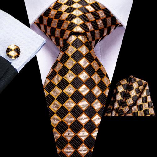 280 Styles Silk Mens Tie Pocket Square Hankerchief Cufflinks Wedding Set Prom