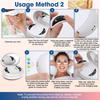 Eye Massager with Gel Eye Bag Dark Circles Wrinkles Remover for Pads Travel-Friendly Puffiness One-Touch Operation