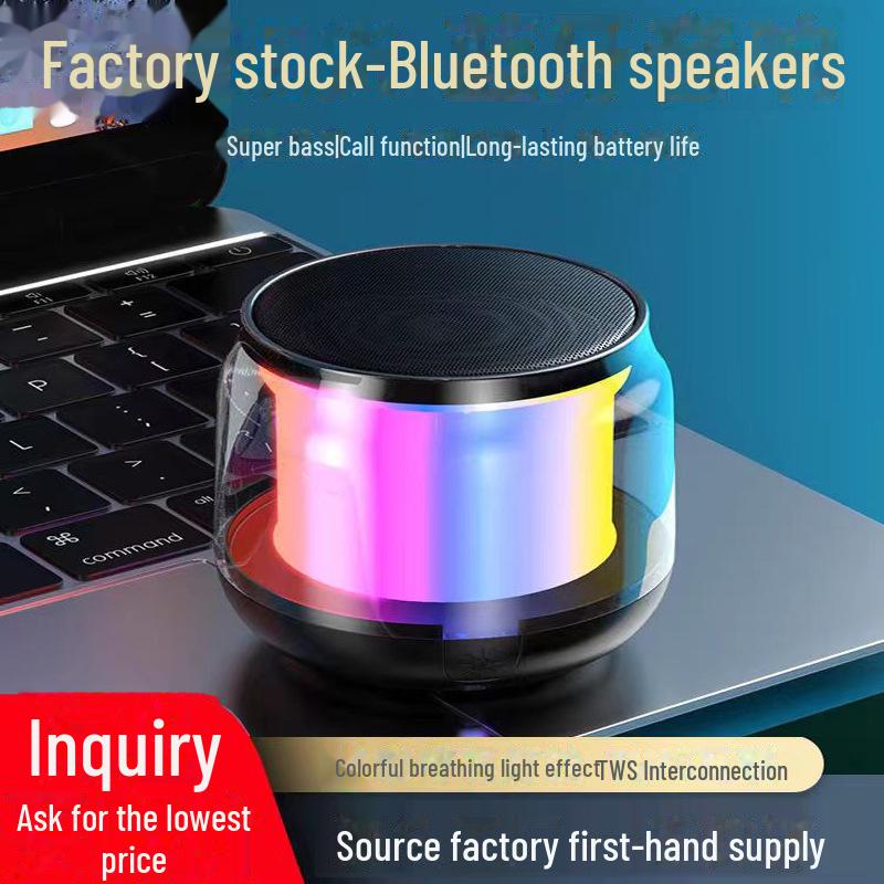 

«Мини-цветной Bluetooth-динамик»: Уличный/настольный, громкий, идеальный подарок Chinese power-on tone прозрачный