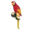 Skulptur Harz Vogel Figur Halbes Gesicht Hängende Skulptur für Wand Baum Wohnzimmer Balkon Garten