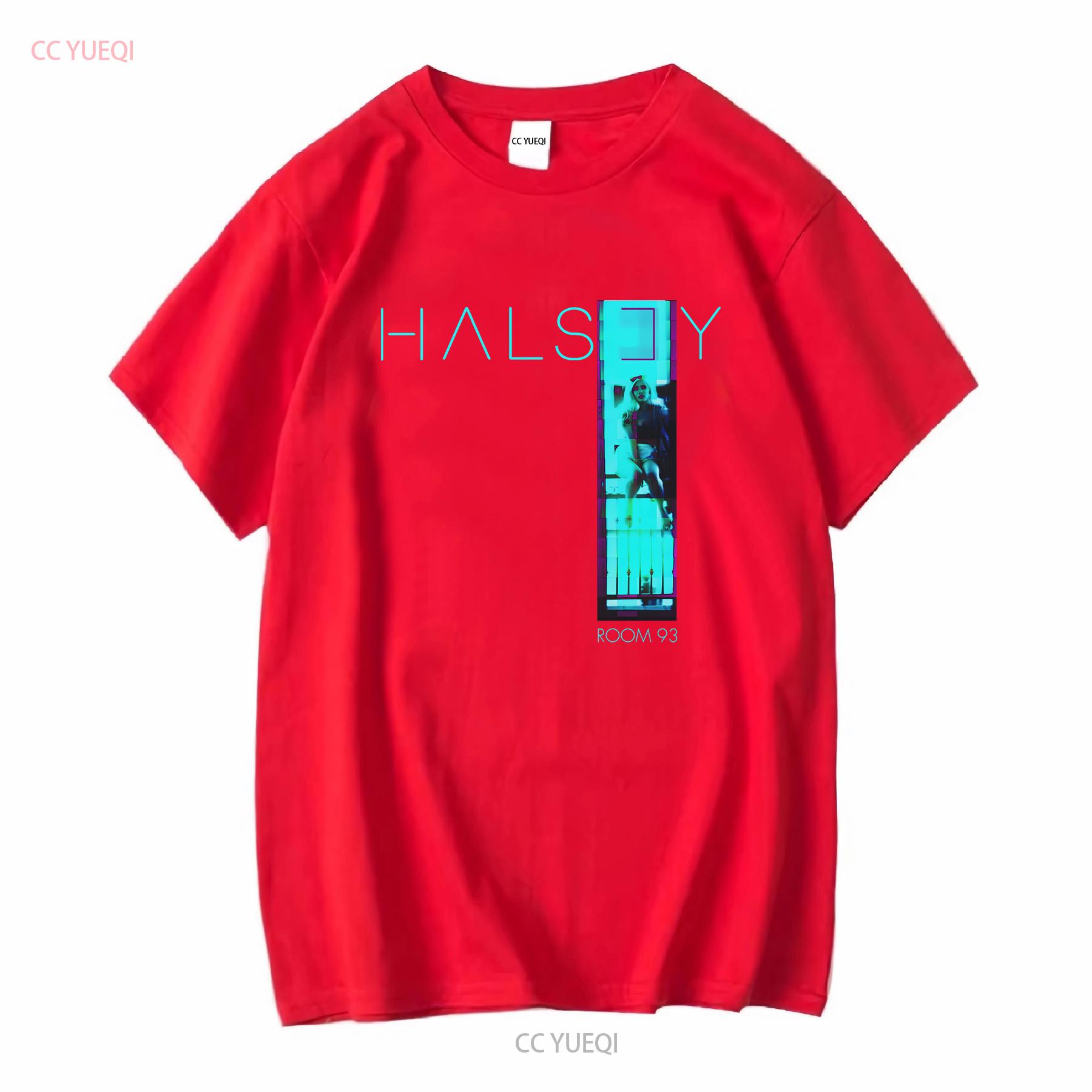 Halsey комната 93 Футболка ТУР Любовь и Сила KL496 винтаж Стирка модный Универсальный Растягивающийся мужской Повседневный Удобный с принтом S