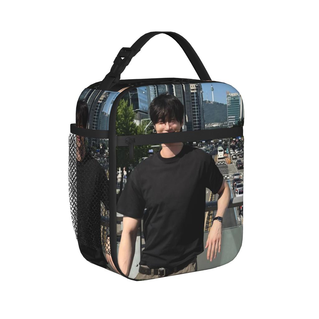 Byeon W-Woo-seok? Insulated Lunch Bags for Men Women Storage Food Box Portable Cooler Thermal Lunch Boxes For Travel