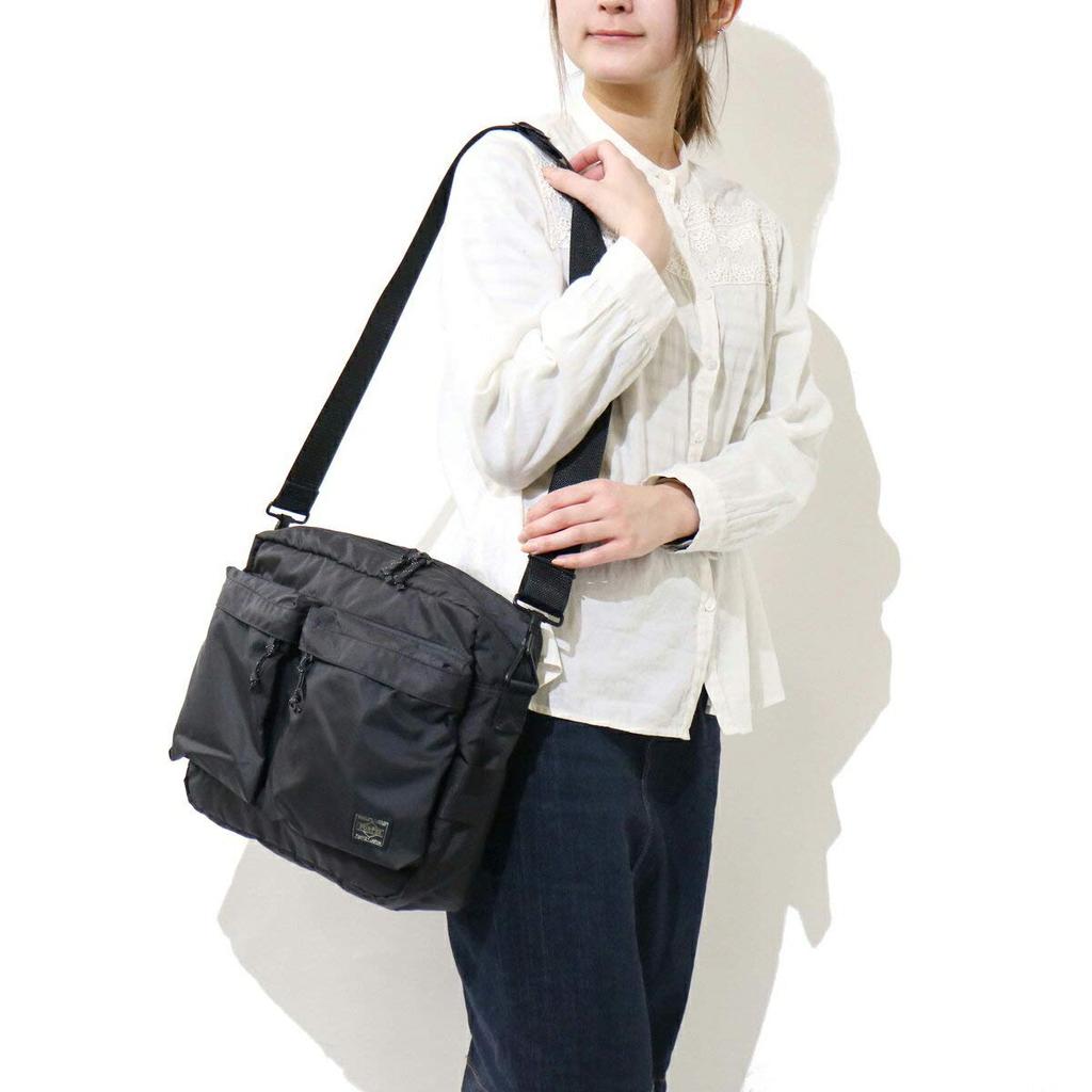 Porter Force Horizontal Shoulder Bag (Navy)
