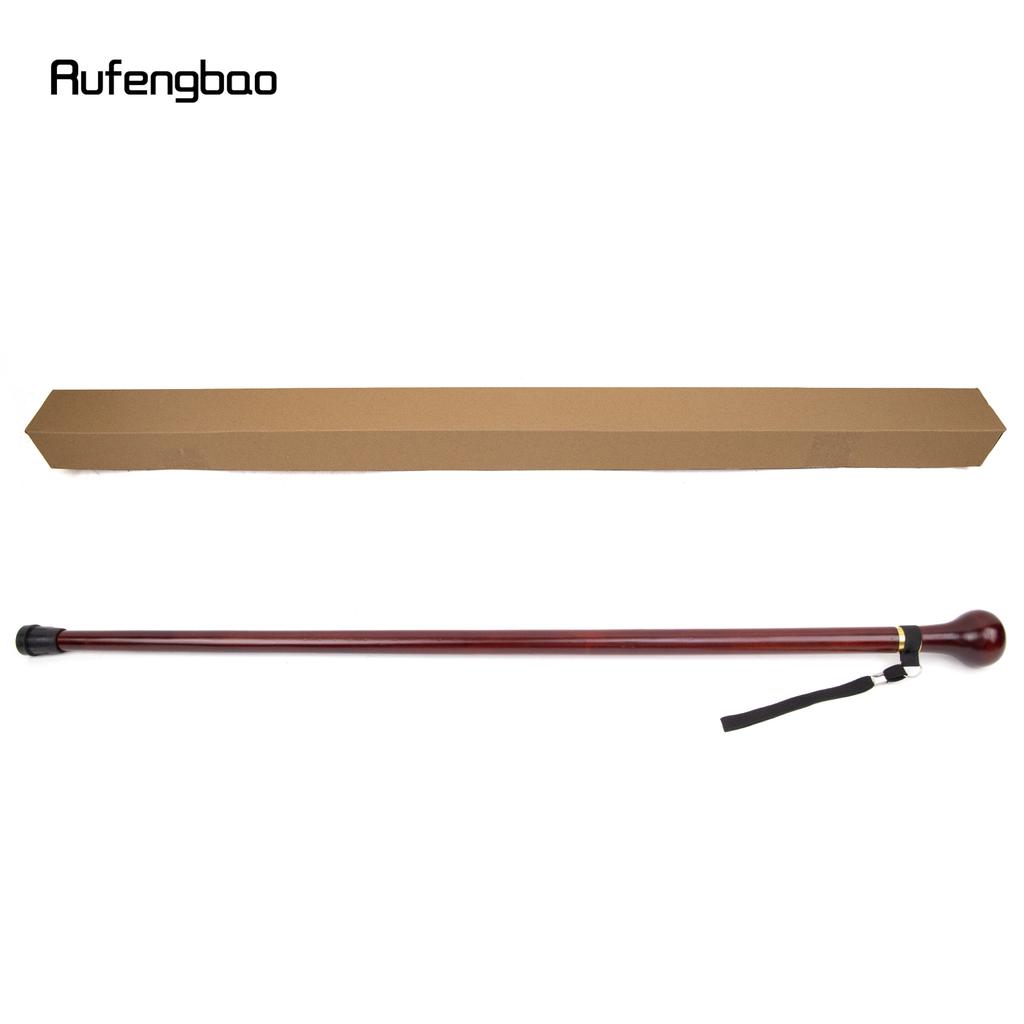 Baston de mers, rotund, tradițional, din lemn, roșu