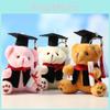 Charming Doctor Bear Plush Doll Keychain Perfect For Graduation Gift And Collectibles